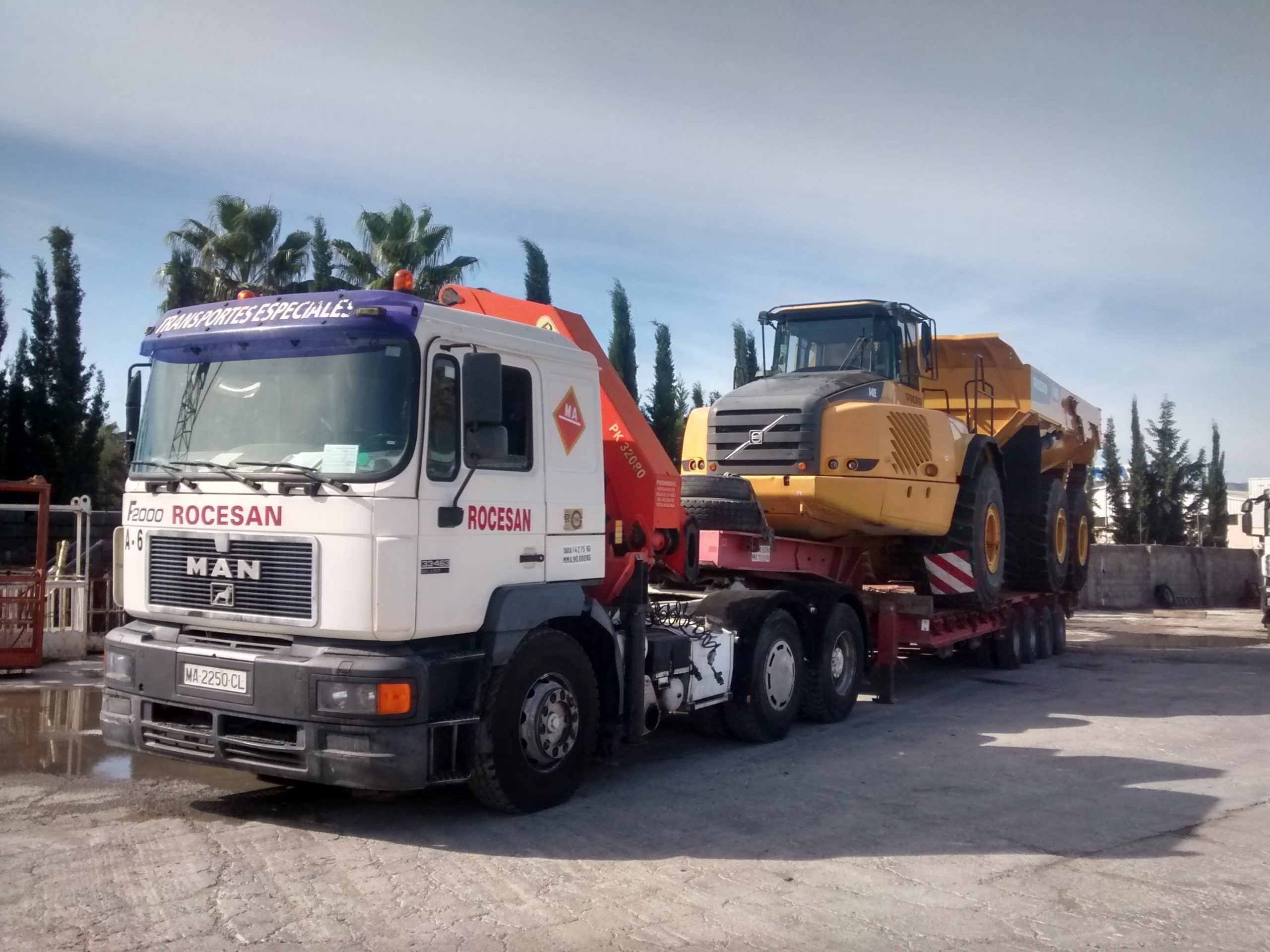 transporte de maquinaria industrial